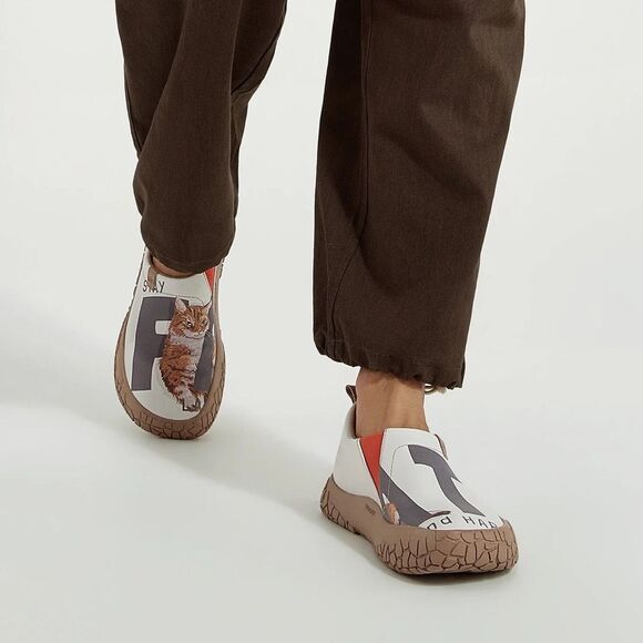 UIN Men's Walking Shoes Slip On Casual Sneaker Toledo (HAPPY FAT CAT TOLEDO IV) - Picture 11 of 11